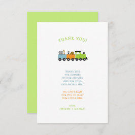 OERWOUD ANIMAL TRAIN baby shower bedankt