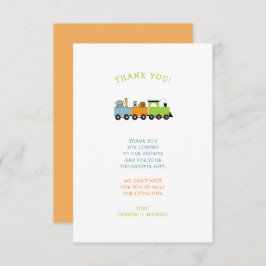 OERWOUD ANIMAL TRAIN baby shower bedankt