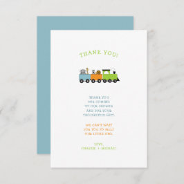 OERWOUD ANIMAL TRAIN baby shower bedankt