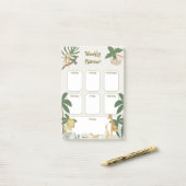 Oerwoud Animal Weekly Planner Post-it® Notes (Op bureau)