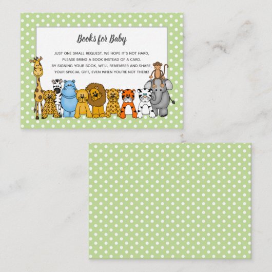 Oerwoud Animals Books for Baby request Enclosure C Informatiekaartje (Voorkant / Achterkant)