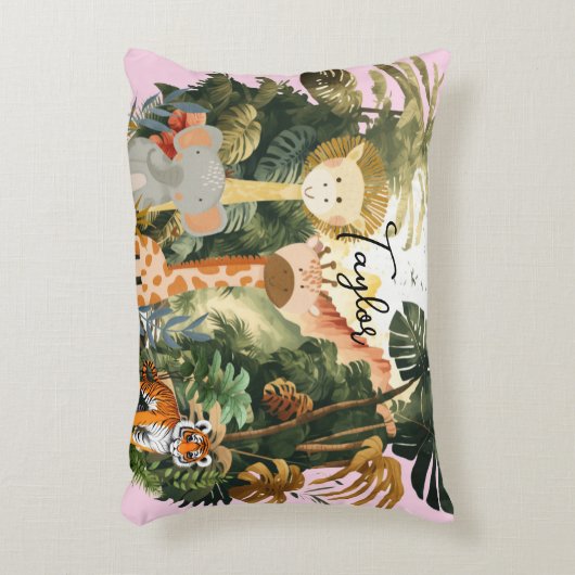 Oerwoud Animals Exotic Safari Dream Accent Kussen (Voorkant(Verticaal))