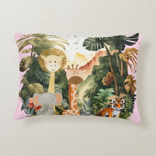 Oerwoud Animals Exotic Safari Dream Accent Kussen (Achterkant)