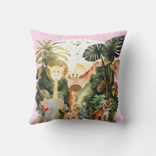 Oerwoud Animals Exotic Safari Dream Kussen (Achterkant)