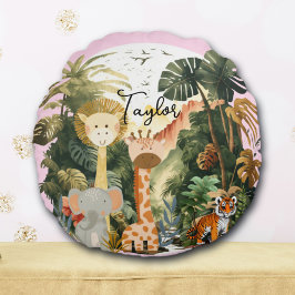 Oerwoud Animals Exotic Safari Dream Rond Kussen