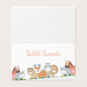 Oerwoud Animals Gender Reveal - Baby shower Kaart (Buitenkant ongevouwen)