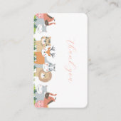 Oerwoud Animals Gender Reveal Kortingskaartje (Voorkant)