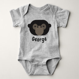 Oerwoud Animals Gorilla | Cute Ape Safari Boy Girl Romper