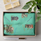 Oerwoud Animals "Happy Birthday" Tissue Paper Tissuepapier (Geschenk)