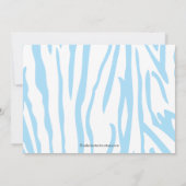 Oerwoud Animals Safari Baby shower Invitation Kaart (Achterkant)