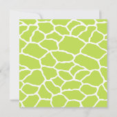 Oerwoud Animals Safari Baby shower Invitation Kaart (Achterkant)