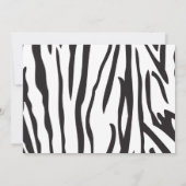 Oerwoud Animals Safari Baby shower Invitation Kaart (Achterkant)