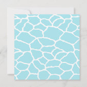 Oerwoud Animals Safari Baby shower Invitation Kaart (Achterkant)