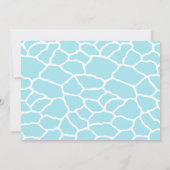 Oerwoud Animals Safari Baby shower Invitation Kaart (Achterkant)