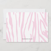 Oerwoud Animals Safari Baby shower Invitation Kaart (Achterkant)