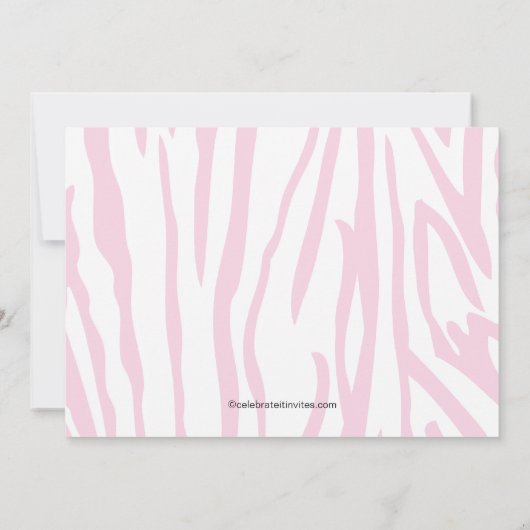 Oerwoud Animals Safari Baby shower Invitation Kaart (Achterkant)