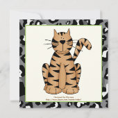 Oerwoud Animals Safari Kids Verjaardagsfeest Kaart (Achterkant)