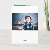 Oerwoud Animals Safari Zoo Happy Birthday Boy Foto Kaart (Achterkant)