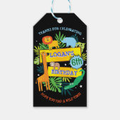 OERWOUD ANIMALS SAFARI ZOO Verjaardagspapier Cadeaulabel (Voorkant)