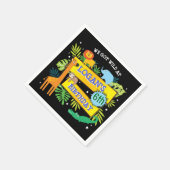 OERWOUD ANIMALS SAFARI ZOO Verjaardagspapier Servet (Hoek)