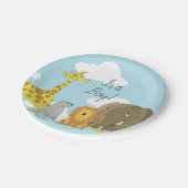Oerwoud Animals Theme It a Boy Baby shower Papieren Bordje (Gekanteld)