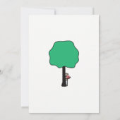 Oerwoud Animals Verjaardagsfeestuitnodiging - |Nr. Kaart (Achterkant)