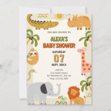 Oerwoud Animals Zoo baby shower