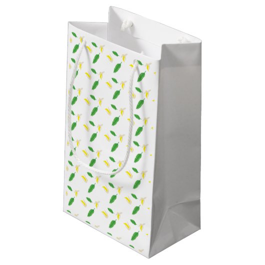 Oerwoud-apen - Banana Tropical Leaf Pattern Klein Cadeauzakje (Achterkant Gekanteld)