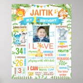 Oerwoud apendierentuin eerste vogeldagbord poster (Voorkant)