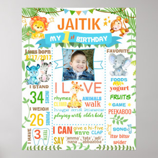 Oerwoud apendierentuin eerste vogeldagbord poster