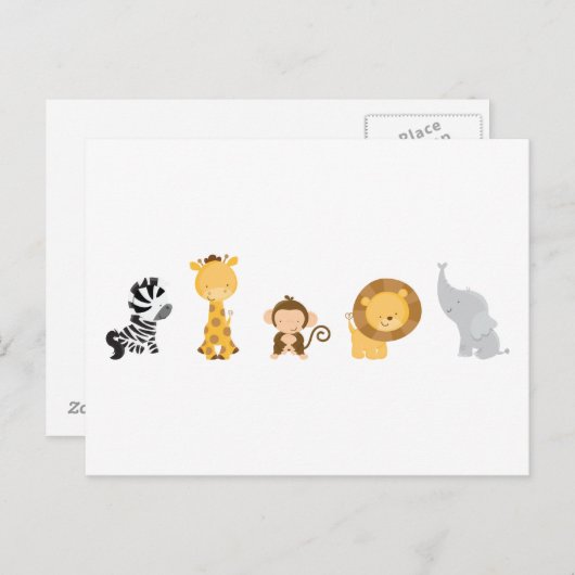 Oerwoud Babies Briefkaart (Voorkant / Achterkant)