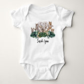 Oerwoud Babies Safari African Baby Animals Romper (Voorkant)