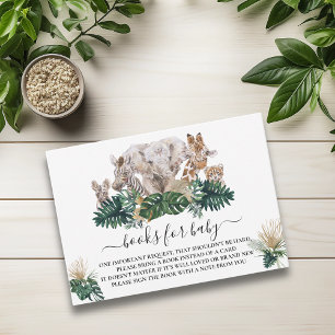 Oerwoud Babies Safari African Books for Baby showe Informatiekaartje