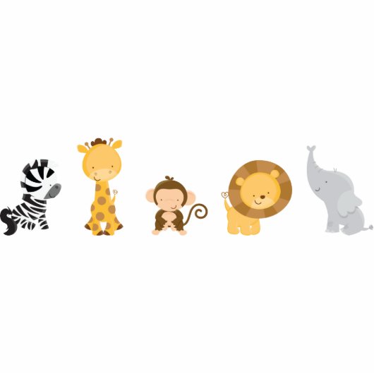 Oerwoud Babies Staand Fotobeeldje (Voorkant)