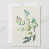 Oerwoud Baby Animals Shower Greenery Safari Kaart (Achterkant)