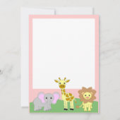 Oerwoud Baby baby's Schoentjes Blank Kaart (Achterkant)