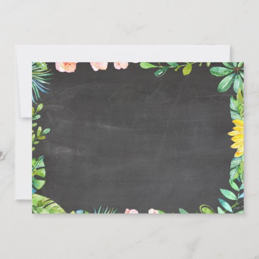 Oerwoud Baby Boy First Birthday Safari ZOO Kaart (Achterkant)