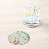 oerwoud baby boy shower wild tropical Invitation Kartonnen Onderzetters (Insitu)