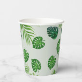 oerwoud baby boy shower wild tropical Invitation Papieren Bekers (Achterkant)