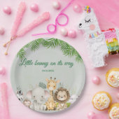 oerwoud baby boy shower wild tropical Invitation Papieren Bordje (Feest)