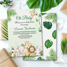 oerwoud Baby Boy Shower Wild Tropical