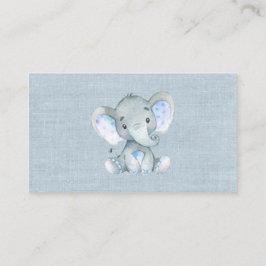 Oerwoud Baby Dieren Douche Luier Raffle Ticket Informatiekaartje (Achterkant)