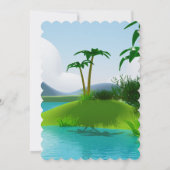 Oerwoud Baby Dino Kids Verjaardagsfeest Kaart (Achterkant)