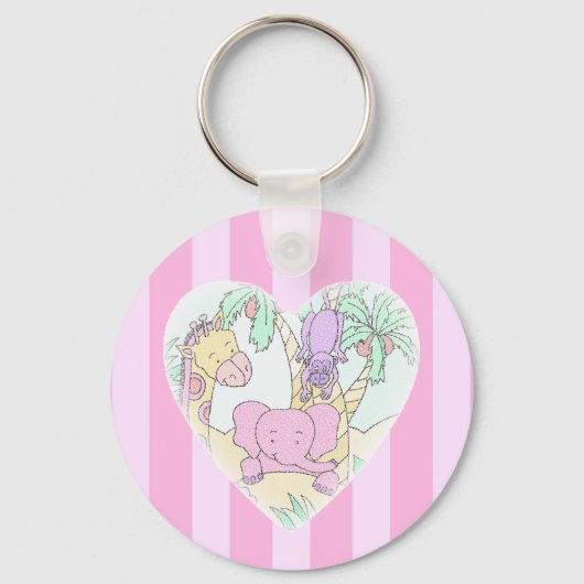 Oerwoud Baby Heart Blessings Sleutelhanger (Voorkant)