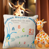 Oerwoud Baby Jongen Kinderkamer Geboorte Stat Monk Kussen