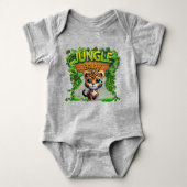 Oerwoud Baby Leopard, Schattigee Wildlife Kitty Ca Romper (Voorkant)