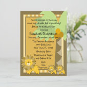 Oerwoud Baby Lion Twins Shower Party Zoo Safari Kaart (Staand voorkant)