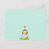 Oerwoud Baby shower Advice Card voor moeder Advieskaart (Achterkant)