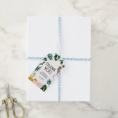 Oerwoud Baby shower dank u Cadeaulabel (Met Touw)