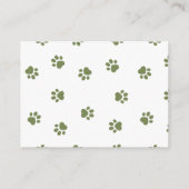 Oerwoud Baby shower Elephant Books for Baby Informatiekaartje (Achterkant)